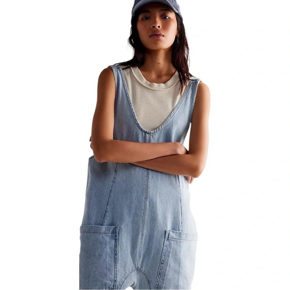 We The Free High Roller Jumpsuit Color Whimsy Size M NWT - Picture 3 of 4